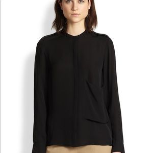 THEORY black silk blouse P